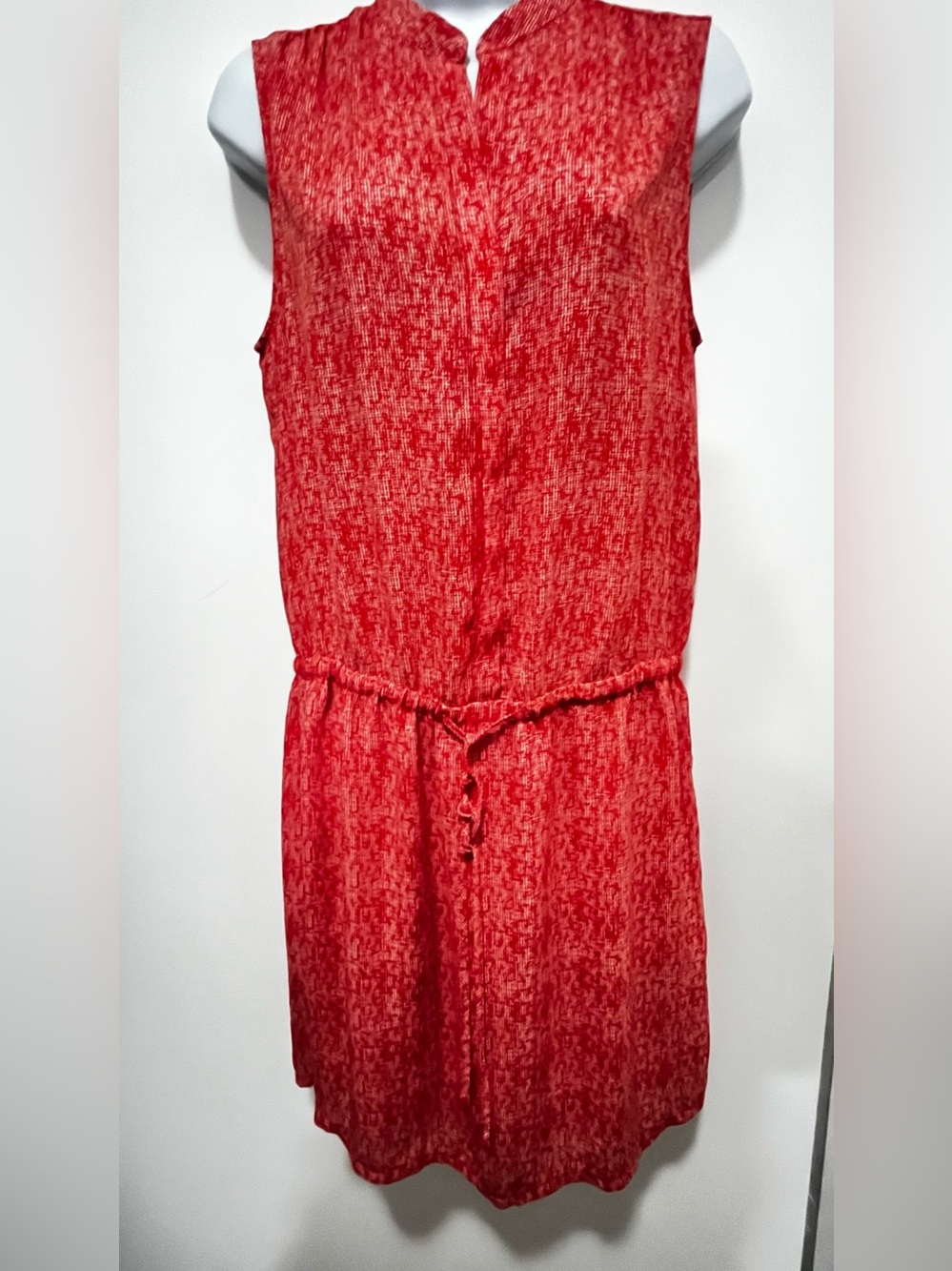 Oversized Hillary Radley Poppy  Tie-Waist Dress. ptp-.20”. Waist 15”-17 .